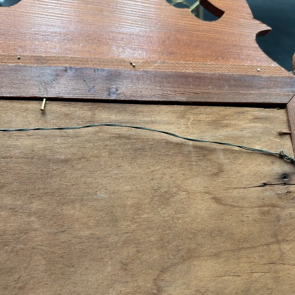 Vintage chippendale wood scroll mirror, wall mirror
